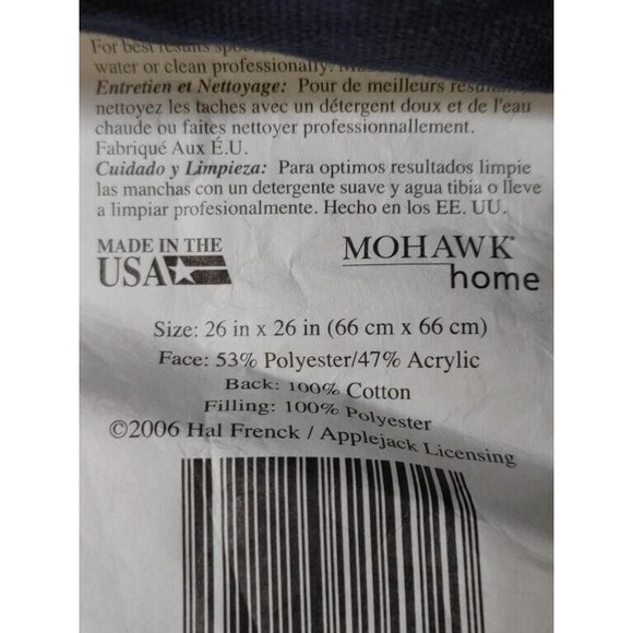 Holiday Time 2006 Santa’s Glow Christmas Large Tapestry Pillow 26" x 26" NEW - Picture 3 of 6